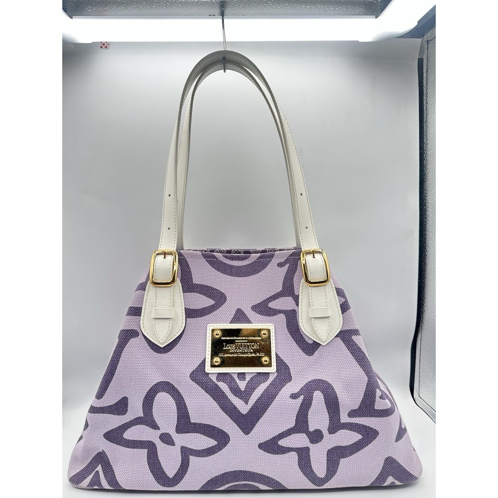 Louis Vuitton Cruise Line Tahitienne PM Canvas Tote Bag – Purple